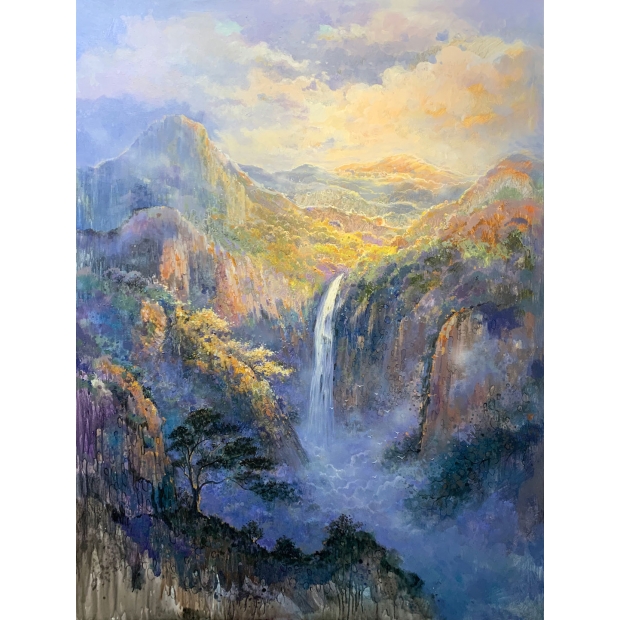 登高博見-H25010-陳琪油畫創作