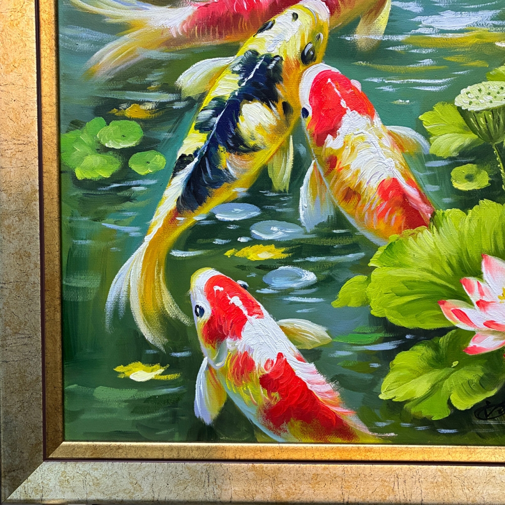 彩色錦鯉逆流而上-圖心38.4X79.4cm-含框尺寸45X86cm-6.jpg