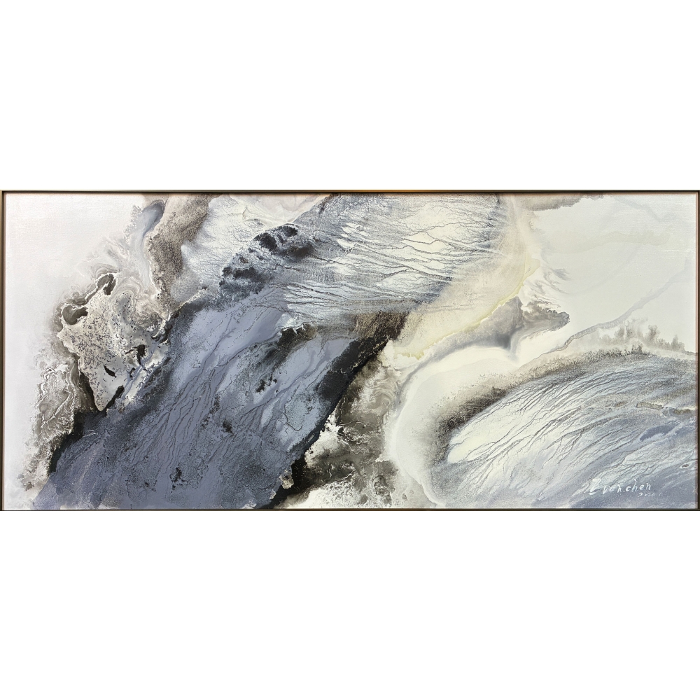 H25303-陳益云抽象手繪畫作《無垠無涯》-180.5X80.5CM-_20000-1.jpg