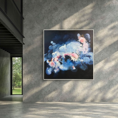 H25159-手繪油畫-雲裡開花_無框裱法.側高3cm__100x100cm-_15000-3.jpg